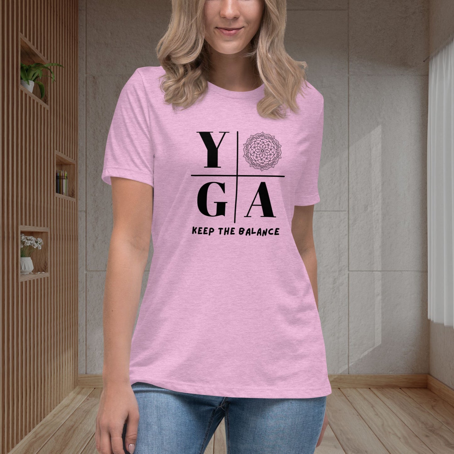 Chic Yogic Women's Tee: Keep Your Balance in Style