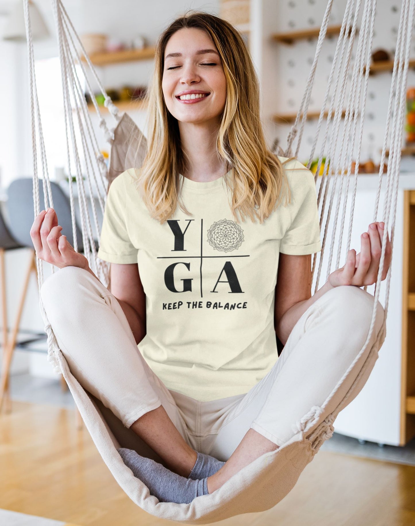 Chic Yogic Women's Tee: Keep Your Balance in Style