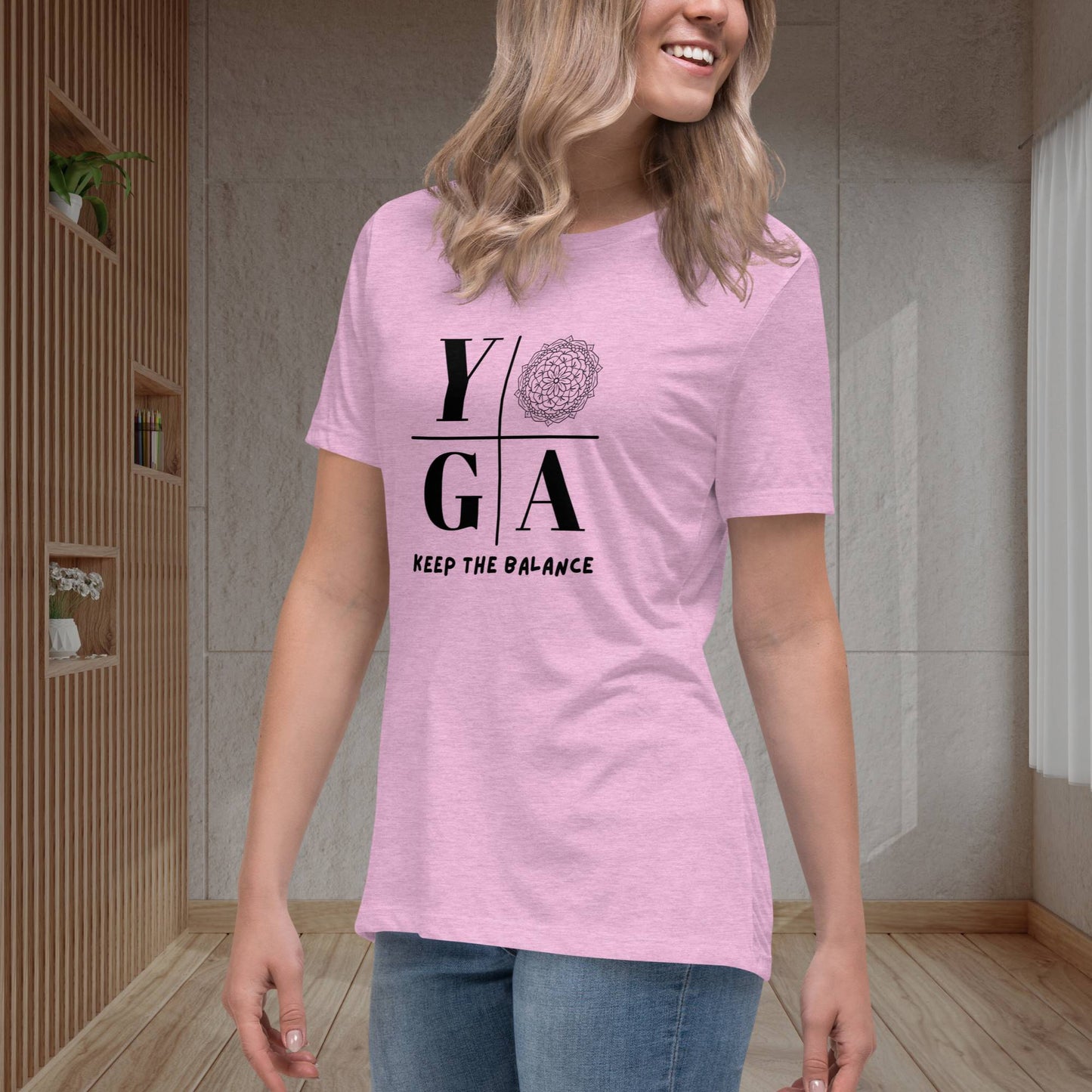 Chic Yogic Women's Tee: Keep Your Balance in Style