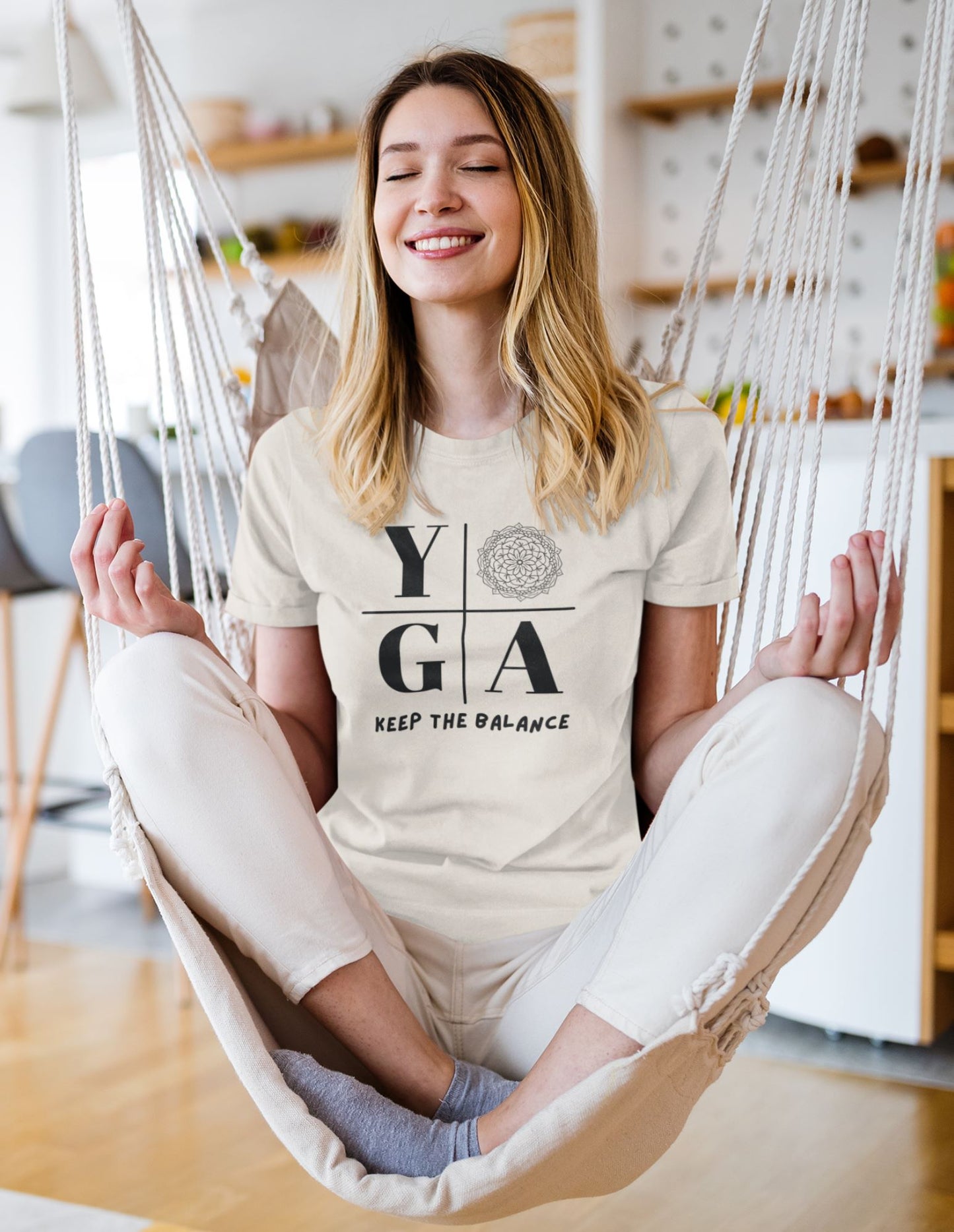 Chic Yogic Women's Tee: Keep Your Balance in Style