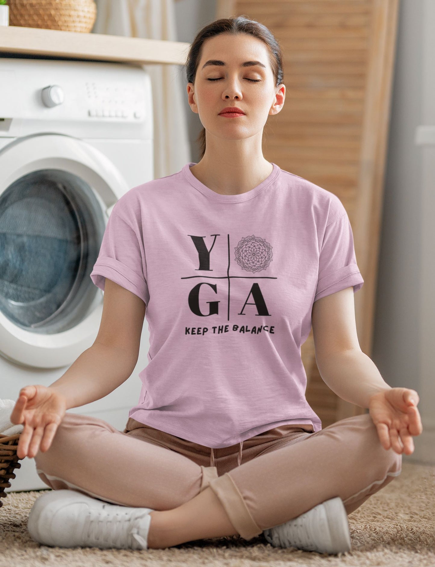 Chic Yogic Women's Tee: Keep Your Balance in Style