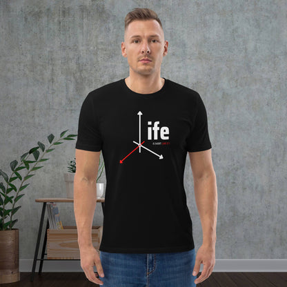 Portrait-of-man-in-black-tee-featuring-inspiring-text-about-life