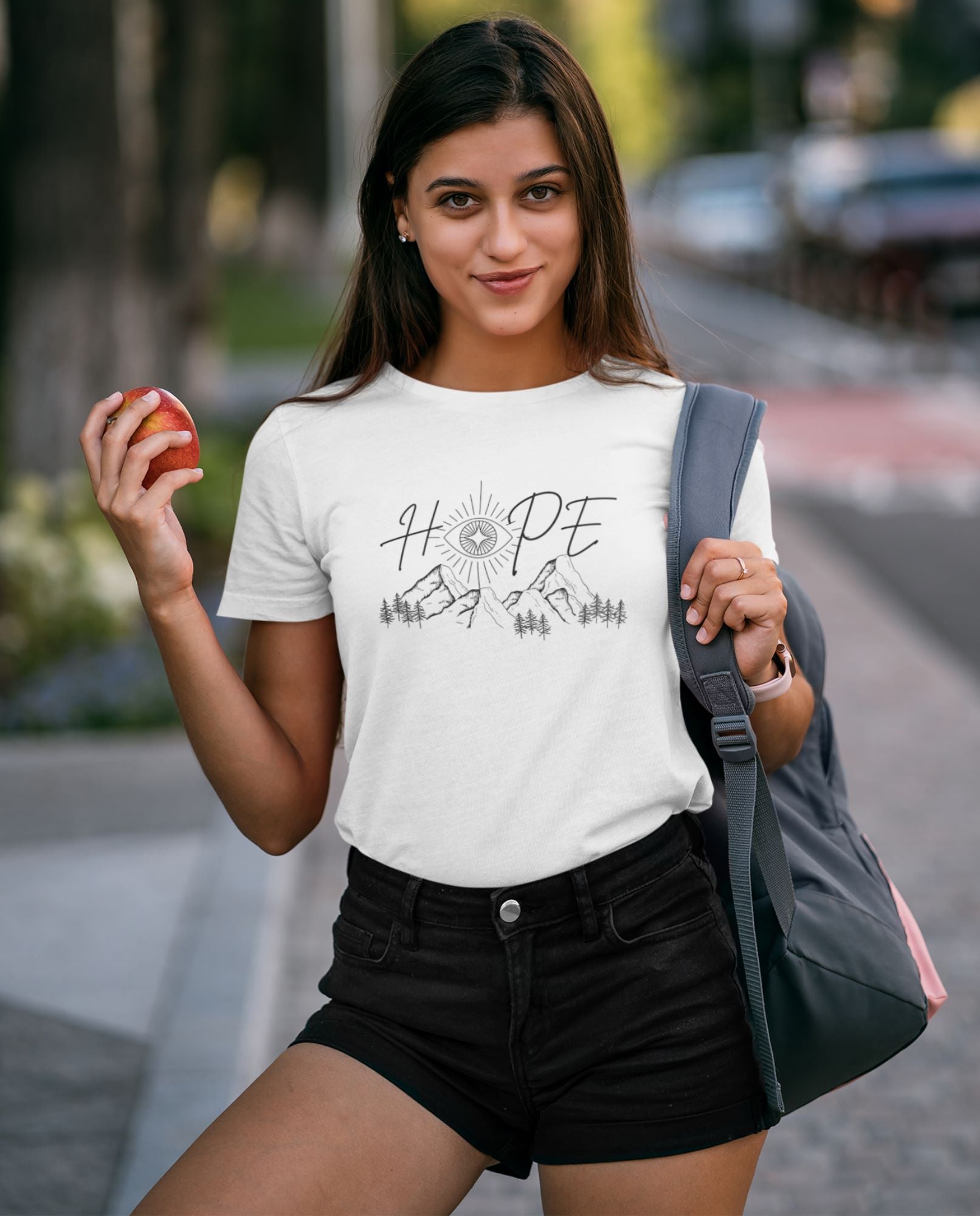 Young-lady-in-White-t-shirt-exuding-confidence-and-joy-in-the-heart-of-the-barcelona-city