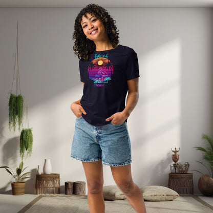 a-happy-woman-wearing--a-t-shirt-for-summer-season-in-the-livingroom