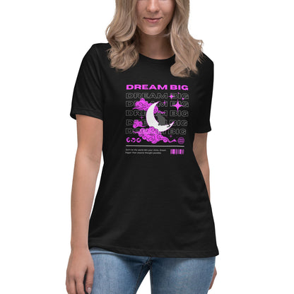 black-breathable-t-shirt-for-women-printed-with-the-success-slogan-always-dream-big