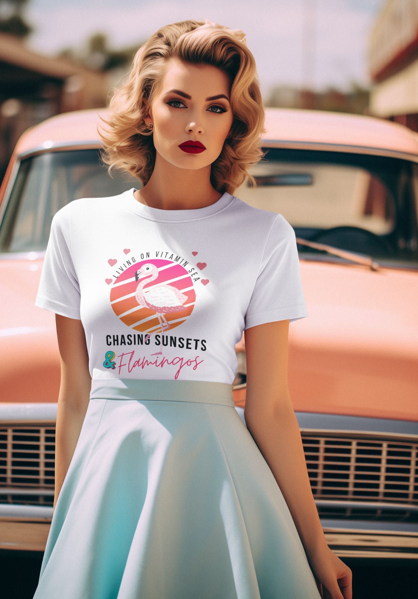 charming-blonde-woman-posing-in-a-retro-outfit-next-to-a-classic-car-on-a-summer-day