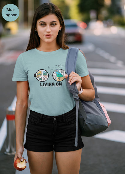 charming-young-woman-posing-for-her-social-media-profile-wearing-a-lagoon-blue-t-shirt-and-black-short