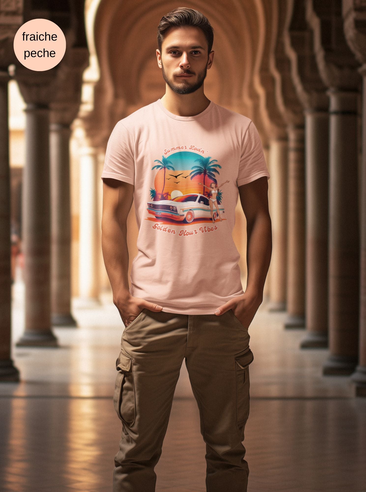 cotton-t-shirt-fraiche-peche-mockup-of-a-man-posing-in-a-buddist-temple