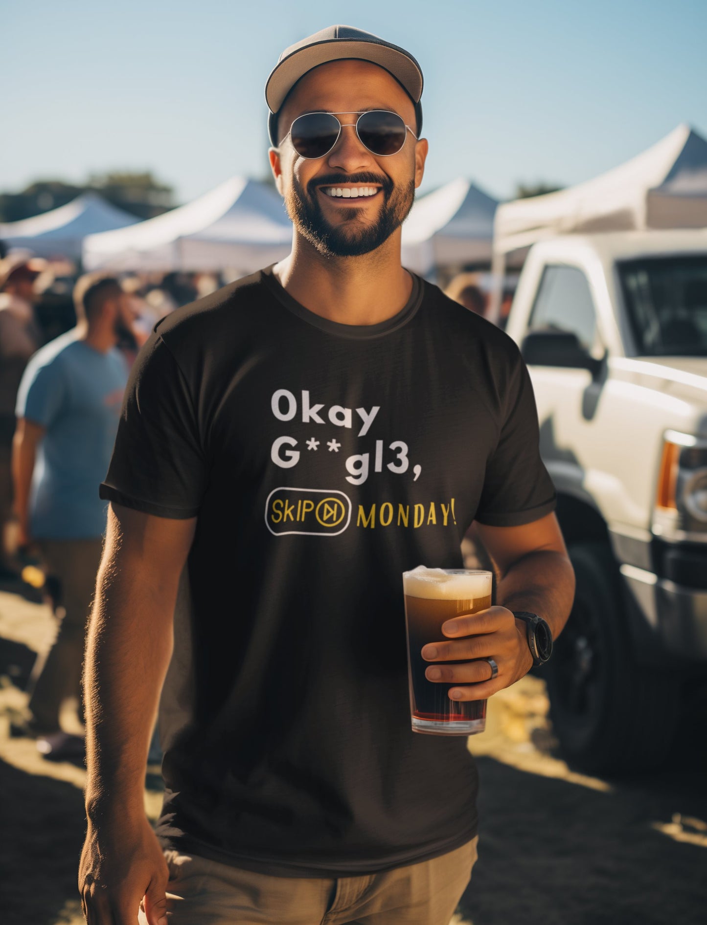 crewneck-tee-mockup-of-a-man-with-sunglasses-at-a-tailgate-party-with-a-glass-of-cold-beer-in-his-left-hand