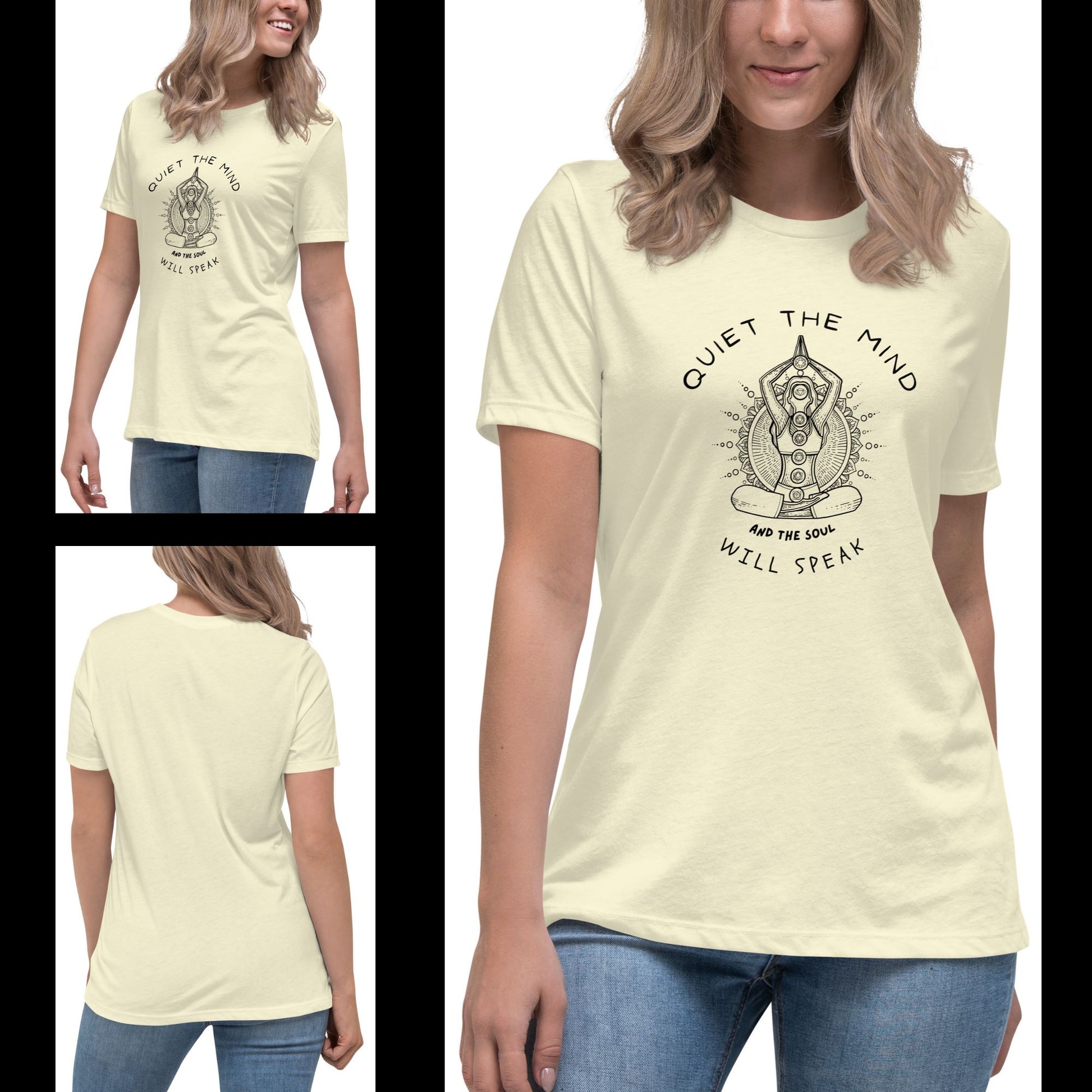 gentle-woman-in-a-citron-colored-t-shirt-printed-with-a-meditative-figure-and-an-inspirational-quote