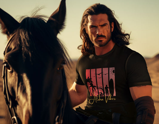 man-with-long-hair-posing-next-to-his-stallion-displaying-a-masculine-vibe