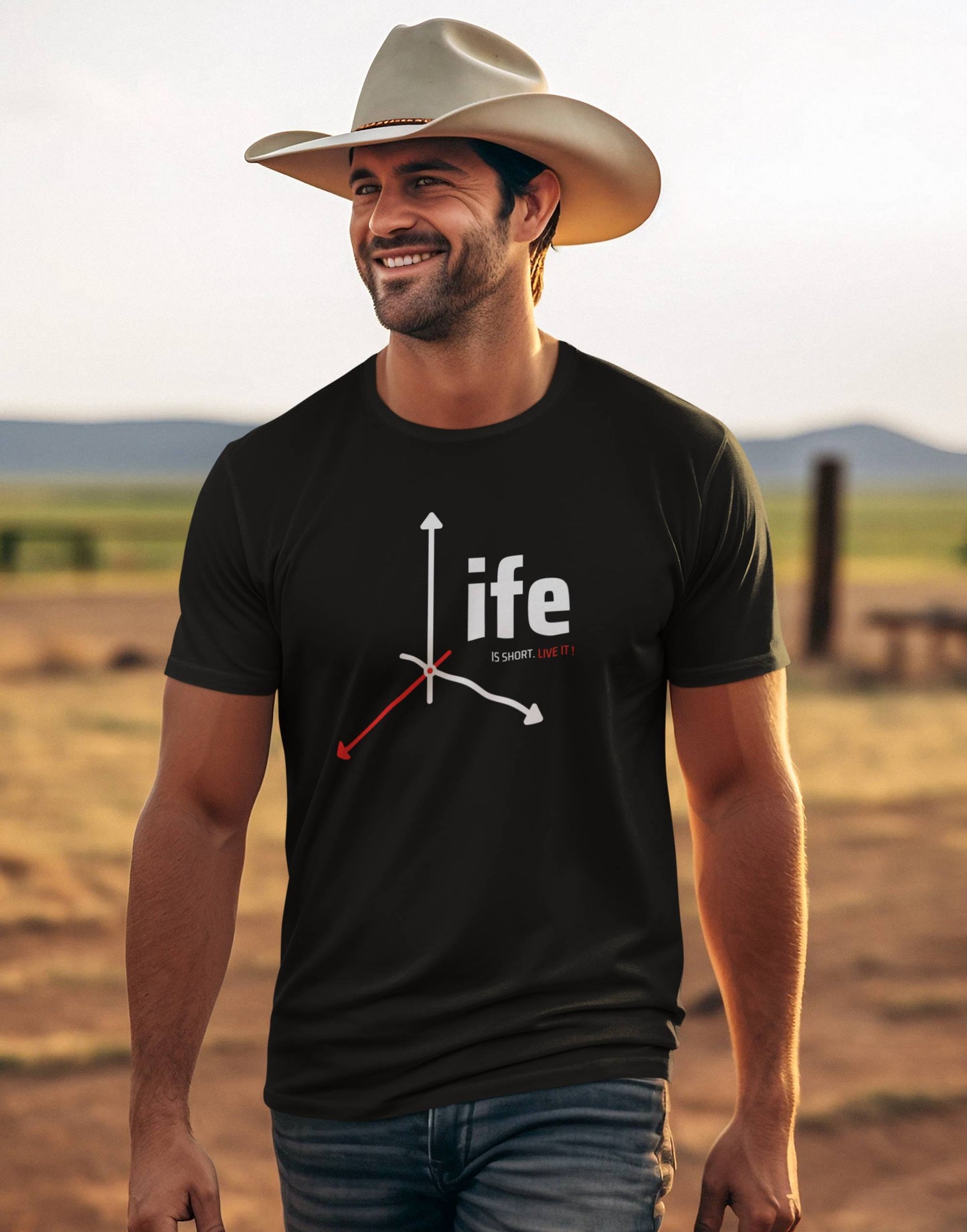 mockup-of-a-smiling-man-wearing-a-t-shirt-and-a-cowboy-hat-showcasing-motivational-life-quote