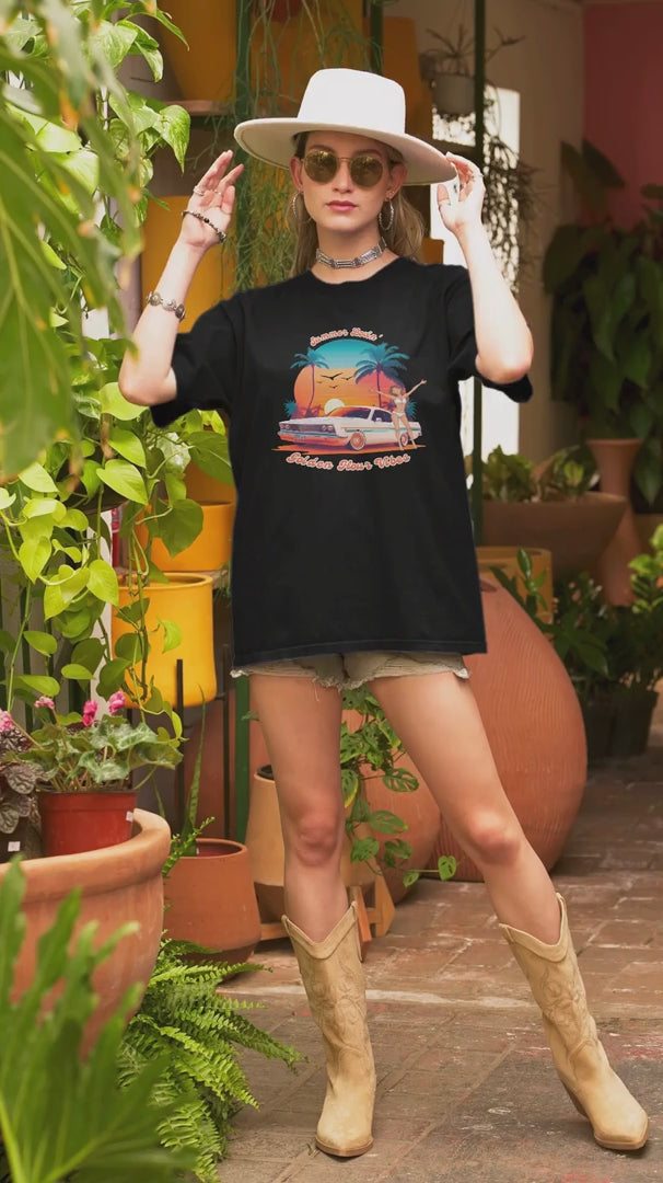 oversize-summer-retro-vibe-tee-video-of-a-woman-with-a-boho-themed-style