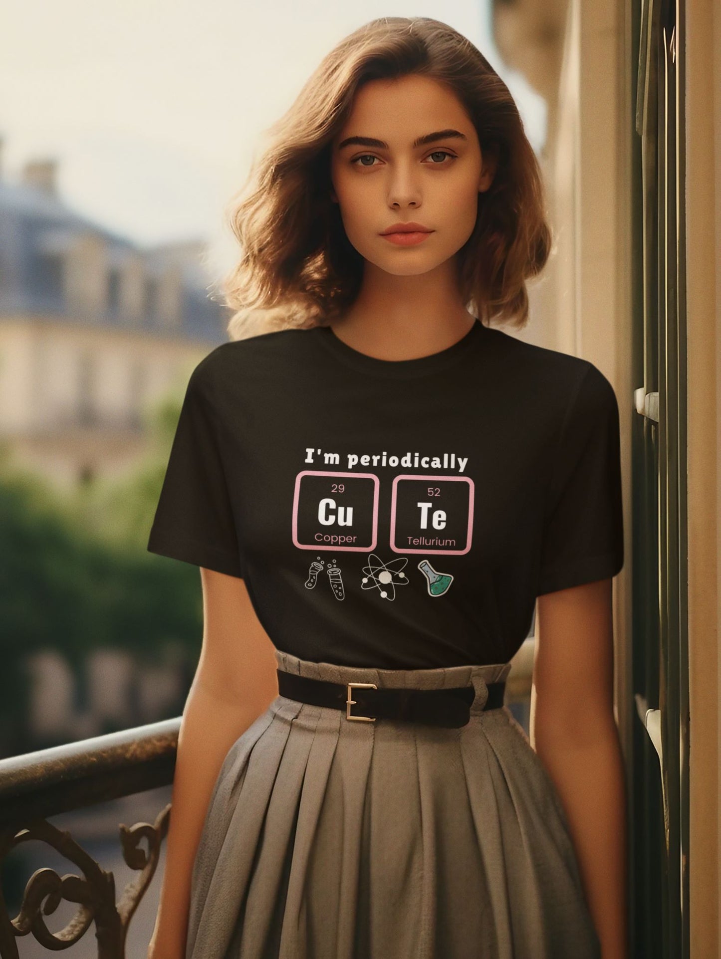 t-shirt-mockup-featuring-a-woman-with-an-1960-fashion-style-posing-from-the-balcony-of-a-Sicilian-hotel-in-Italy