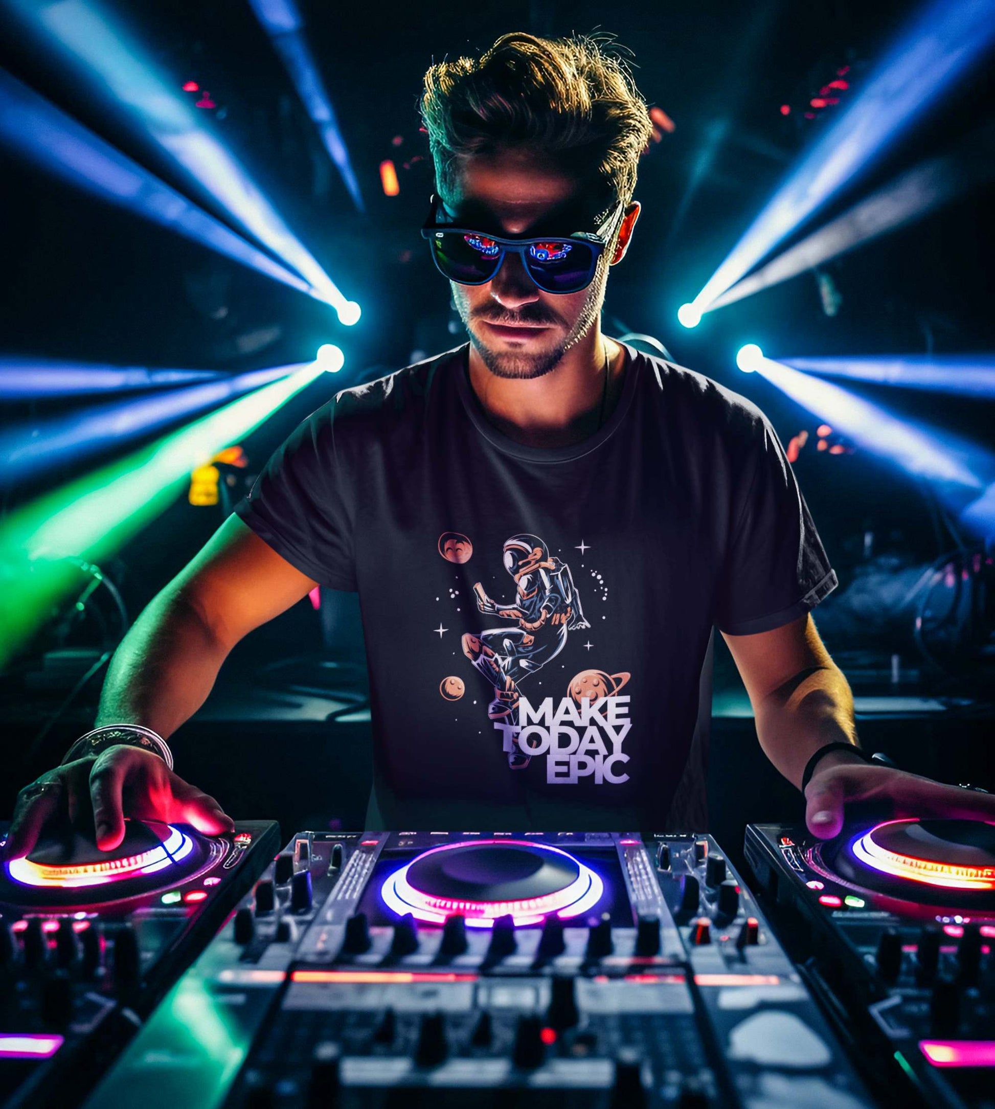 t-shirt-mockup-featuring-an-ai-generated-dj-man-playing-some-tunes-at-the-club