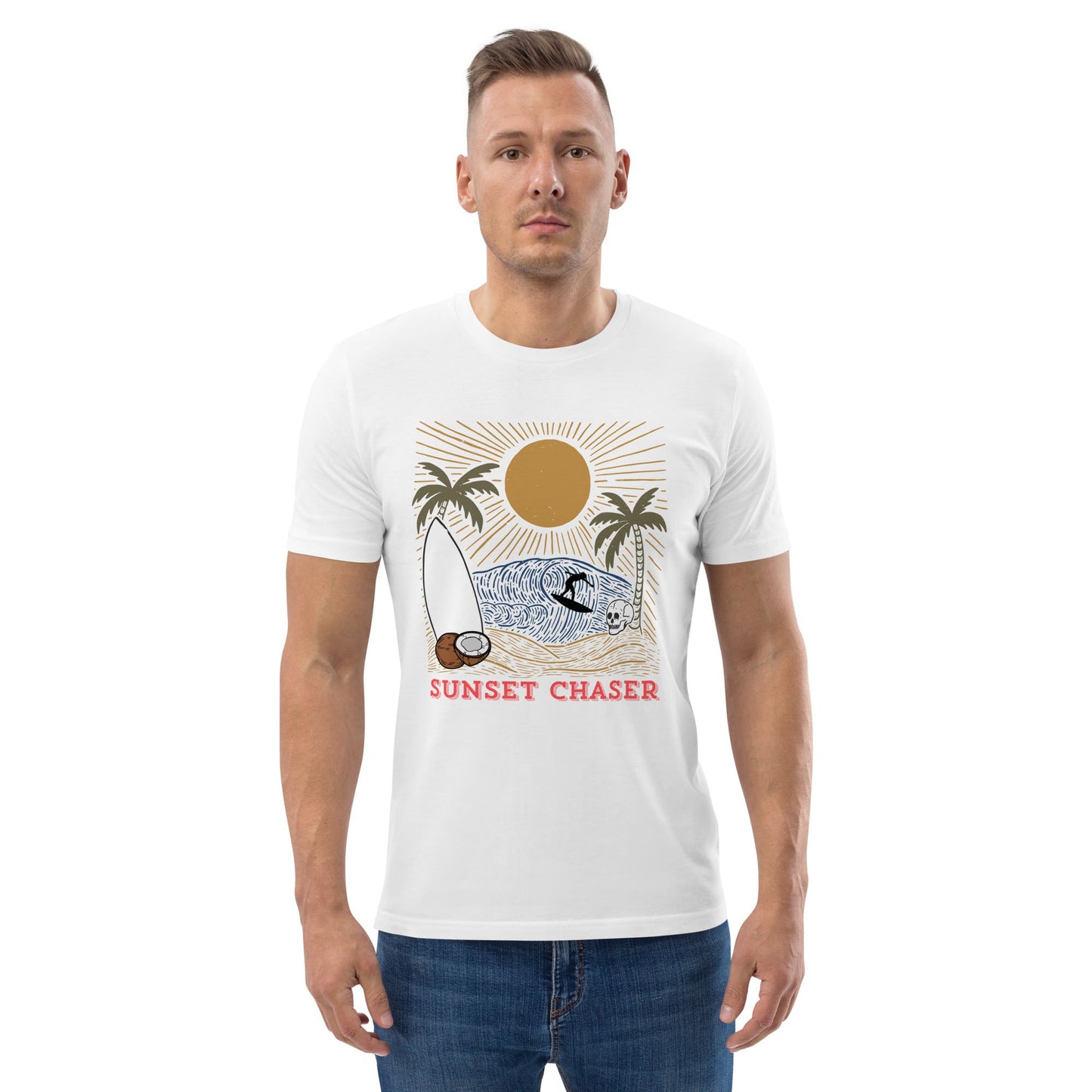 white-soft-t-shirt-mockup-for-sunset-chasers-featuring-a-young-american-man