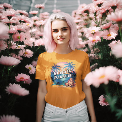 young-woman-passionate-about-plants-with-pink-dyed-hair-surrounded-by-flowers-and-wearing-a-classic-t-shirt-for-summer-season